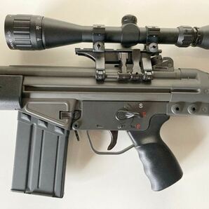 中古 電動ガン 東京マルイ H&K G3 SG-1 マウント スコープ 付きの画像4