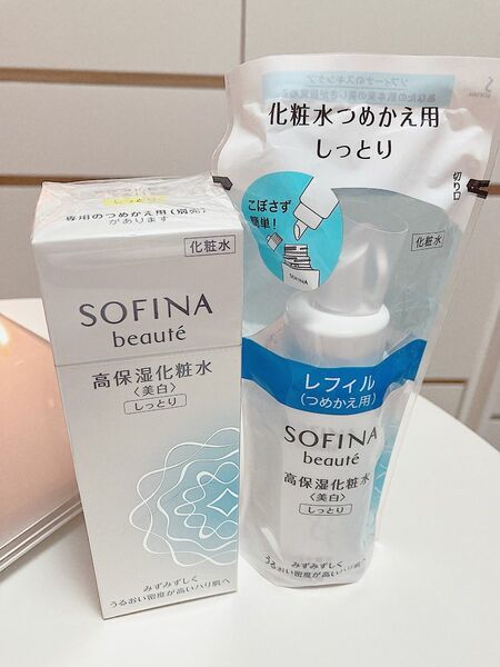 花王 SFボーテ 高保湿化粧水美白しっとり レフィル　セット