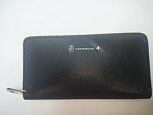  Castelbajac torque long wallet RF black 2M[ new goods unused ] prompt decision card many black round Zip popular cheap sale special price stock disposal 