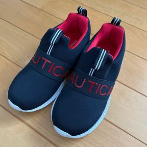 未使用　ノウティカ　スリッポン 軽量 スニーカー ネイビー　US11 17cm NAUTICA