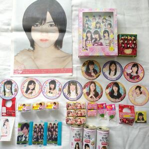 AKB48各種グッズセット パッケージ ノベルティ おまけ 新聞 缶 ストラップ ミニ写真集 カード コースター 