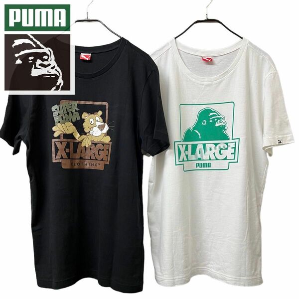 PUMA プーマ　XLARGE エクストララージ　Tシャツ　Mサイズ 半袖　 Logo Tee ２点セット