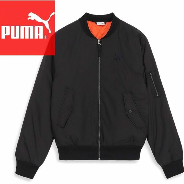 PUMA プーマ メンズ パデッド ジャケット　Mサイズ　ブラック ブルゾン 中綿