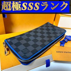 145【超極ＳＳＳランク】★最新★ルイヴィトン★ジップ 長財布 ヴェルティカル ダミエグラフィット★正規品★ 