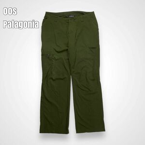 00s Patagonia パタゴニア トレッキングパンツ カーキ 34 アウトドア ゴープコア