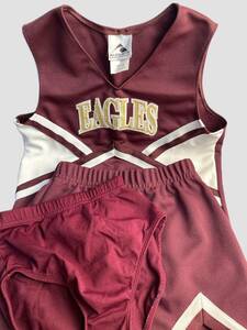 ◆ヴィンテージ品◆AUGUSTA SPORTSWEAR製　Cheerleadingチアリーディング・ユニフォー◆EAGLES■ダークレッド■