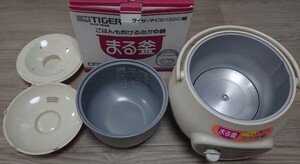 タイガー魔法瓶 マイコンおかゆ鍋 0.25-1.5合炊き CFD-C550-C ベージュ(中古品)
