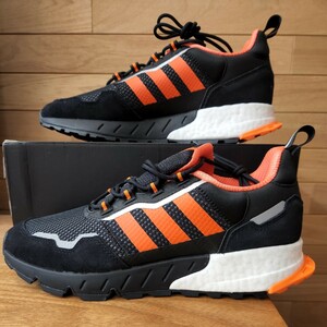 27.5cm 新品正規品 ADIDAS originals アディダス ZX1K BOOST ゼットエックス 1K ブースト H00428 ブラック/オレンジ