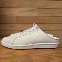 25.5cm 新品正規品 PUMA プーマ ミュール スリッポン スマッシュ キャット SL スニーカー サンダル メンズ クリーム　394188-03_画像3