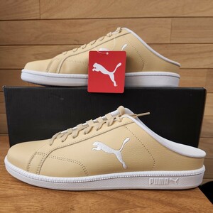 26cm 新品正規品 PUMA プーマ ミュール スリッポン スマッシュ キャット SL スニーカー サンダル メンズ ベージュ系　394188-04