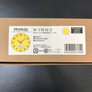 MAG 壁掛け 電波時計 W-776 温度計 湿度計 夜間秒針停止機能付き ナチュラの画像6