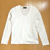 LITHIUM HOMME リチウムオム Tシャツ 4枚セット 48 50 カットソー ロンT 長袖 半袖 Uネック Vネック コットン _画像5