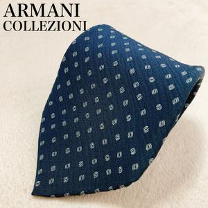 ARMANI COLLEZIONI アルマーニコレツォーニ ネクタイ メンズ オフィス 高級感 ブランド イタリア製 ワンポイントロゴ シルク100％ L13