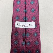 【極美品】Christian Dior クリスチャンディオール ネクタイ 高級感 ゴージャス ハイブランド ドット 総柄 MONSIEUR PARIS 未使用級 M08_画像7