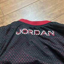 JORDAN リバーシブルメッシュベスト　赤黒　サイズL相当_画像6