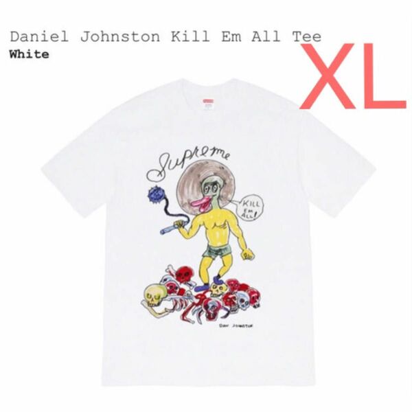 【白XL】Daniel Johnston Kill Em All Tee 