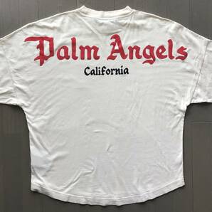 Palm Angels パームエンジェルス カルフォルニア両面ロゴTシャツ クリーム Lサイズ PMAA002S22JER003の画像2