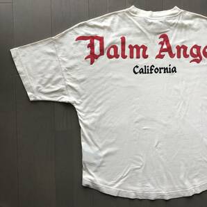 Palm Angels パームエンジェルス カルフォルニア両面ロゴTシャツ クリーム Lサイズ PMAA002S22JER003の画像7