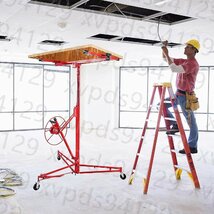 石膏ボードリフト 乾式壁リフト 天井手動リフト 木工用 調節可能な伸縮アーム 360°回転可能 長さ調節可能 住宅/商業建設ツール 耐荷重65kg_画像8