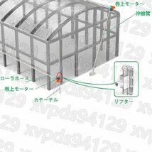 自動式フィルム巻上げ換気装置 24V 電動巻き上げ機 100W 4.0rpm 100NM 農業温室 ビニールハウス用 (制御器*1)_画像6