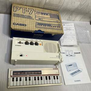 CASIO　PT-7　超小型　キーボード　リズムボックス　動作確認済　中古品