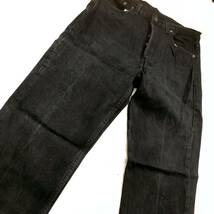 90s 501 W32 L32 Vintage Levi’s Jeans Black Denim Pants ビンテージ リーバイス 黒 デニム アメリカ製 米国 メキシコ_画像2