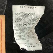 90s 501 W32 L32 Vintage Levi’s Jeans Black Denim Pants ビンテージ リーバイス 黒 デニム アメリカ製 米国 メキシコ_画像7