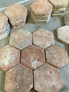  actual place . compilation Europe antique one sheets crack equipped Hexagon garden tile 56 sheets brick gardening tile flooring wall material material 421240mqS