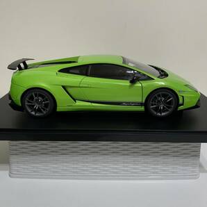 オートアート 1/18 ランボルギーニ ガヤルド LP570-4 スーパーレジェーラ グリーンの画像8