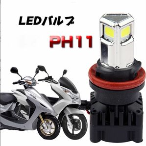 LEDバルブ(ライト) 3000LMケルビン：6500K 直流交流対応タイプ　バルブ形状：PH11 バイク＆スクーター用　1個