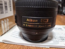 AF-S DX NIKKOR 35mm f/1.8G 単焦点　中古_画像2