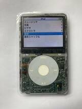 iPod classic 30GB白→SSD128B＆新品バッテリー交換済　iTunes同期左右音出しOK 新品スケルトンフロントマスク 歴代高音質5世代_画像2
