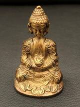 仏像 アンティーク　仏教 希少　高さ：約8.5㎝、横：約5センチ、重量：約239g_画像1