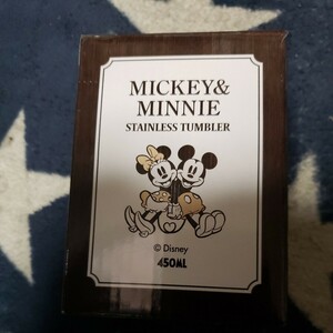 Mickey　ミッキー　ステンレス　タンブラー　ダークウッド