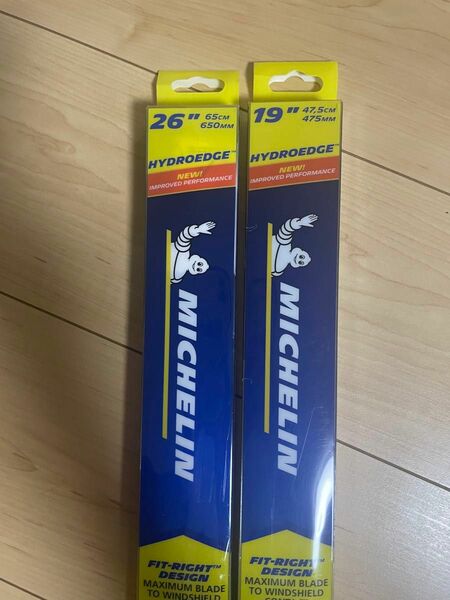 ミシュラン ワイパー 26インチ65cm 19インチ47.5cmハイドロエッジ 運転席 助手席 