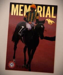 ( free shipping horse racing trading card ) Fuji ki seat MEMORIAL M27 memorial card Bandai Thoroughbred Card 95 year version 