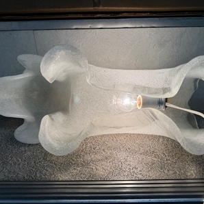 【送料無料】イワタガラス 岩田硝子 犬型ランプ テーブルライト 照明 箱付きの画像6