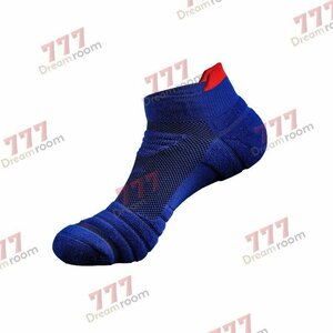  lady's ventilation nonslip socks for sport socks [K-304 blue ] running walking woman cotton free size 