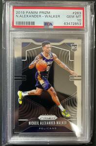 【Nickeil Alexander-Walker】 2019 Panini Prizm #263 Rookie 【RC】【PSA10】■GEM MINT 【ニキール・アレクサンダー＝ウォーカー】