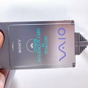 【ジャンク】SONY ソニー VAIO CD-ROMドライブ PCGA-CD51 PCカード接続 ソフトケース付の画像4