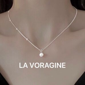 LA VORAGINE アレルギー対応淡水パールネックレス