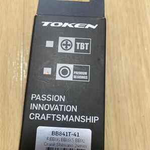 新品 BB86 BB89.5 BB92 用のボトムブラケット TOKEN シマノ24mm プレミアムベアリング BB841T-41の画像3