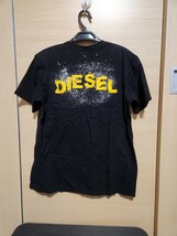 DIESEL●Tシャツ　ブラック●ディーゼル　M~L 黒 半袖Tシャツ　ヴィンテージ_画像2