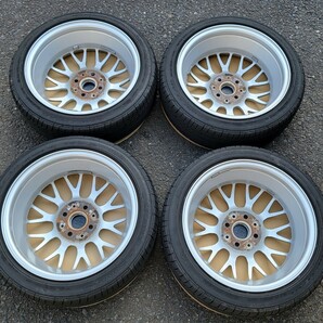 美品 BBS RG-F 15インチ 5.5J×15 +45  シルバー RG397 PCD100 4穴 軽自動車 165/50R15 グッドイヤー LS2000 バリ山 23年製の画像8