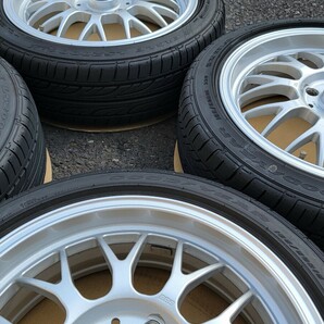 美品 BBS RG-F 15インチ 5.5J×15 +45  シルバー RG397 PCD100 4穴 軽自動車 165/50R15 グッドイヤー LS2000 バリ山 23年製の画像7