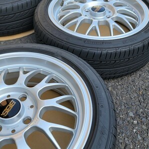 美品 BBS RG-F 15インチ 5.5J×15 +45  シルバー RG397 PCD100 4穴 軽自動車 165/50R15 グッドイヤー LS2000 バリ山 23年製の画像6