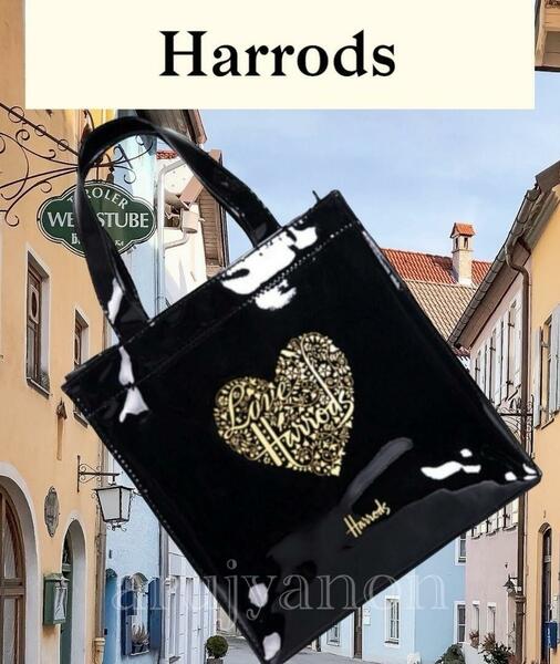 Harrods ハロッズ　トートバッグ　ハート柄　Sサイズ 新品