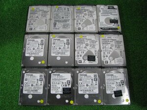 KA4483/2.5インチHDD 12台/TOSHIBA HGST WD 500GB