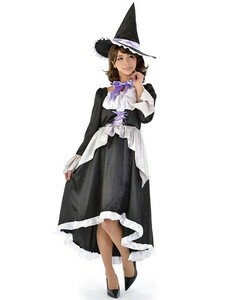 奉仕品 ウィッチレディ シルビア 魔女 ハロウィン 仮装 コスプレ 衣装 大人用 返品不可