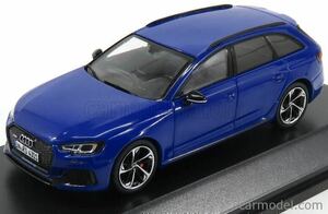 ◆未展示品 & 未開封品！Audi Sport特注！1/43 アウディRS4アバント / Audi RS4 Avant ノガロブルー
